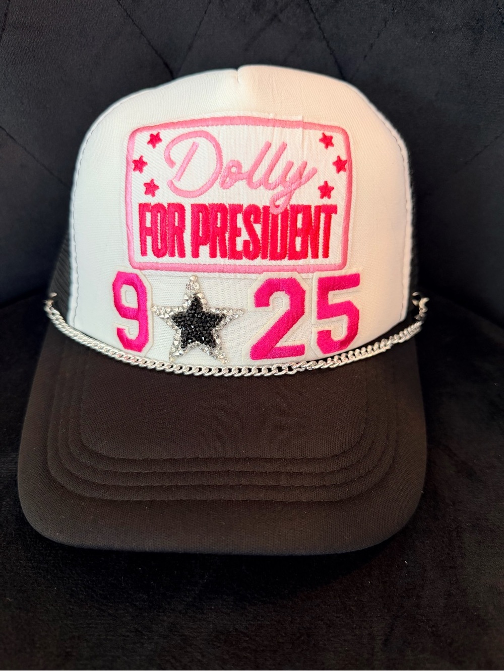 Dolly Parton Trucker Hat with 'Dolly For President'